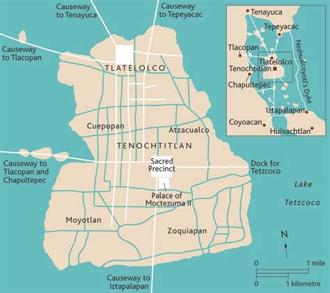 Ancient Tenochtitlan Map