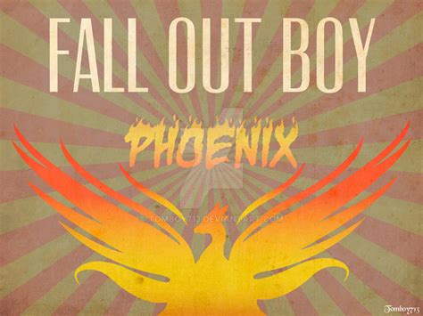 Fall-Out-boy--The-Phoenix-Red-background by Tomboy713 on DeviantArt