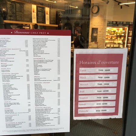 PRET A MANGER, Paris - 49 boulevard Saint Michel, Sorbonne - Menu ...