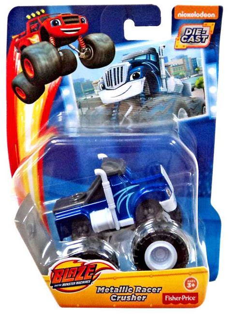 Fisher Price Blaze the Monster Machines Metallic Racer Crusher Diecast Car - ToyWiz