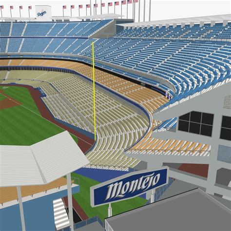 3d dodger stadium seats