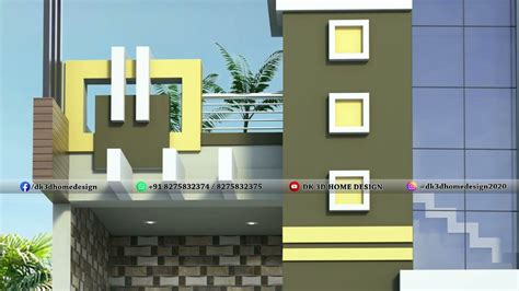 Latest Parapet Wall Designs with Beautiful Colors