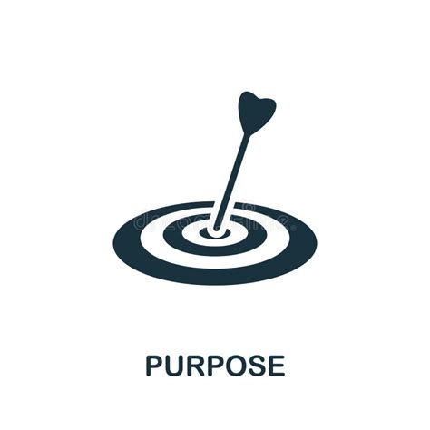 Purpose Icon. Monochrome Simple Human Productivity Icon for Templates, Web Design and ...