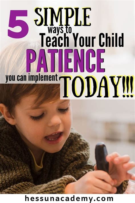 5 Strategies to Teaching Kids Patience | Teaching kids, Teaching, How to teach kids