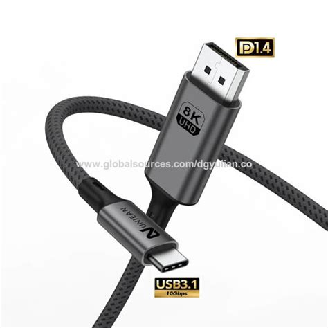 Buy Wholesale China Popular 8k 60hz Aluminum Alloy Housing Braided Dp 1 ...