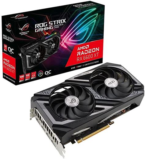 ASUS ROG Strix AMD Radeon RX 6600XT OC Gaming Grafikkarte (8GB GDDR6 ...