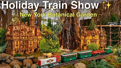 ⁴ᴷ Holiday Train Show 2021 at New York Botanical Garden - YouTube