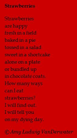 The Poem Farm: Strawberries & Free Verse