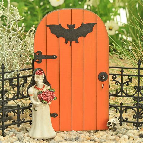 Bat Halloween Door, Fairy Door, Spooky Halloween Garden by Jennifer