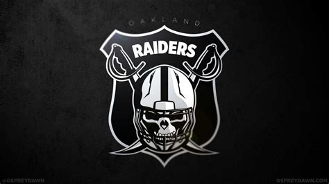 Logo Of Oakland Raiders With Background Of Black HD Raiders Wallpapers ...