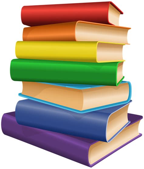 Books clip art png image – Artofit