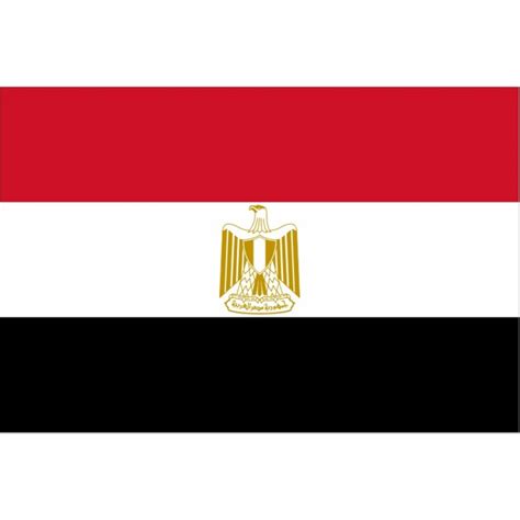 Drapeau Egypte - tissu - 90 x 150 cm - Décors du monde