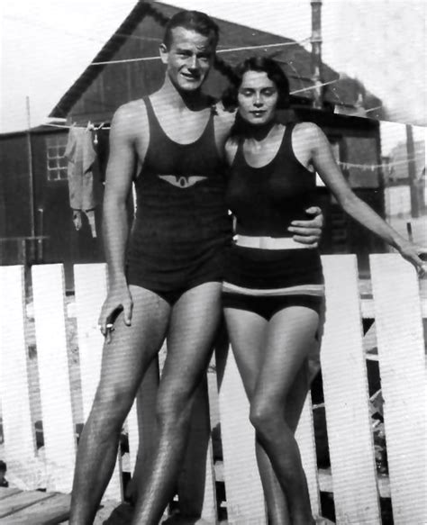 John Wayne and Josephine Saenz met at the beach as kids, courted for seven years, married for ...