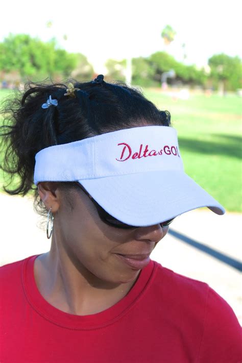 Deltas Golf visor, white - Burning Sands