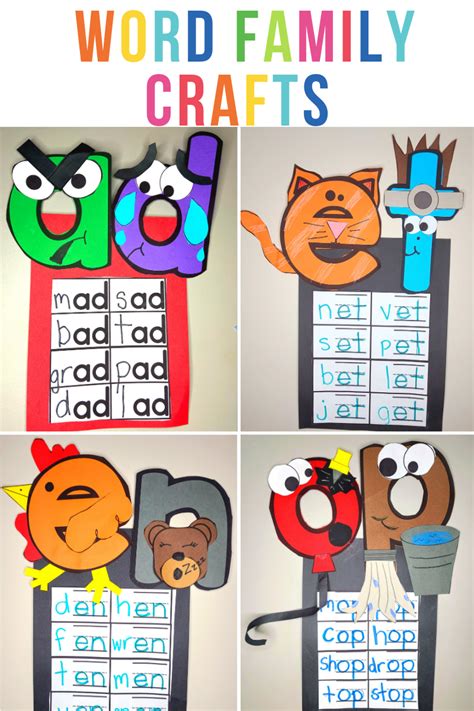 Word Family Craft Activities Your Students Will Love - Emily Education ...