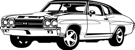 Vintage Car Clipart Black and White