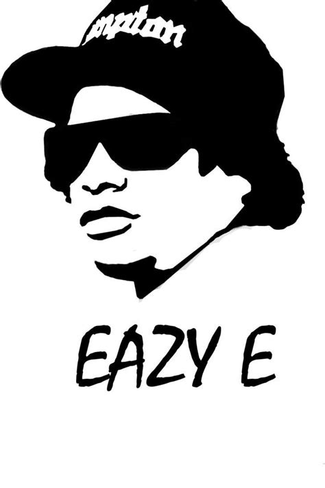 Eazy E by NukedCandy #woodworkinghumor | Silhouette art, Rapper art, Hip hop artwork