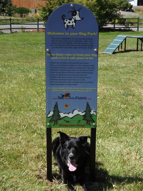 Custom Dog Park Rules Sign