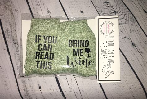 If You Can Read This Socks Bring Me Wine Socks Wine Socks - Etsy