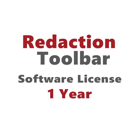 Redaction Toolbar One Year License — HashtagLegal