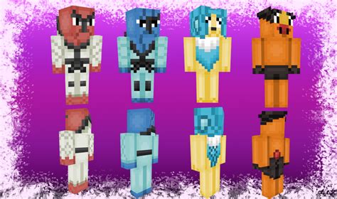 Pokemon Minecraft Skins - Pack 2 by PandaYancham on DeviantArt