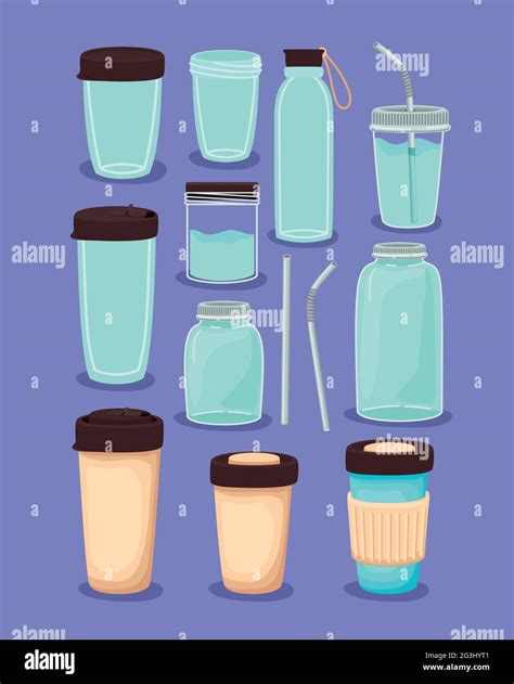 glasses of water Stock Vector Image & Art - Alamy