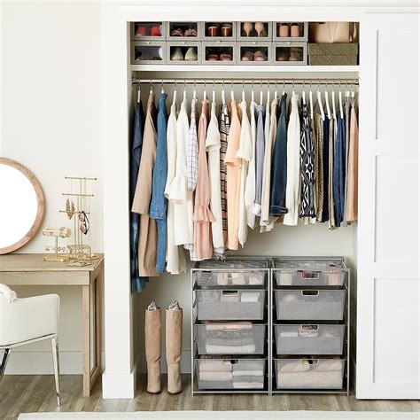 Women's Small Closet with Drawers | The Container Store