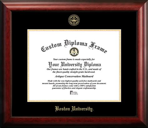 Boston University 11" x 14" Gold Embossed Diploma Frame - Walmart.com