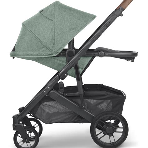 UPPAbaby - CRUZ V2 Stroller -GWEN (green mélange/carbon/saddle leather - Whole Bubs