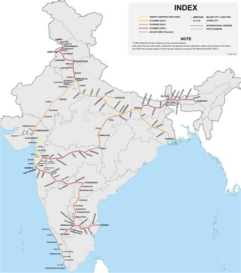 planned/proposed bullet train routes : r/TamilNadu