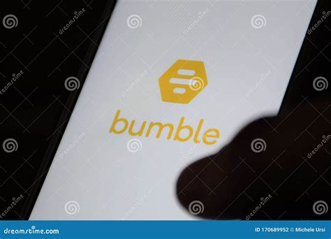 Close Up View of Bumble Logo, App Icon Editorial Photography - Image of ...