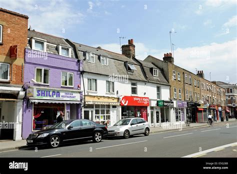 Shops in King Street, Ravenscourt Park, London Borough of Hammersmith ...