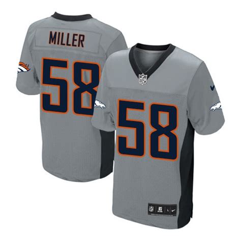 Von Miller Denver Broncos Game Jersey - Grey Shadow