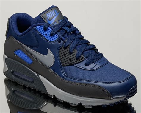 Nike Air Max 90 Essential men lifestyle sneakers NEW binary blue 537384 ...