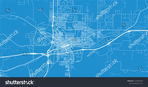 Urban Vector City Map Cheyenne Usa Stock Vector (Royalty Free) 1735344905 | Shutterstock