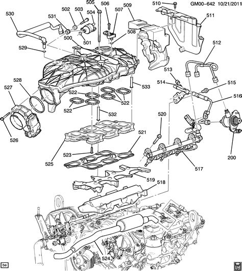 Camaro Coupe - Engine asm-3.6l v6 part 5 manifolds & related parts ...