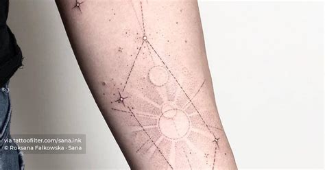 Lyra Constellation tattoo in fine line