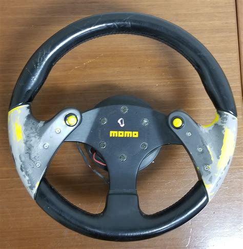 MOMO F1 Concept Steering Wheel Dual NOS Button Black Leather Made in Italy | JDM Of San Diego
