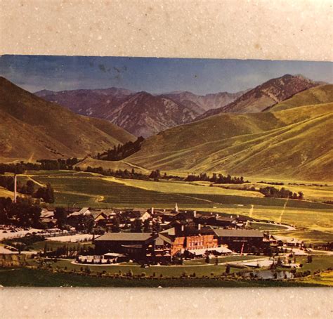 Vintage Idaho Postcard Sun Valley Village From Penny Mountain | Etsy