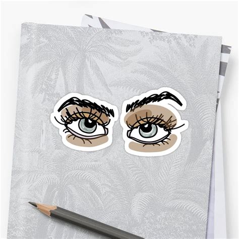 "Eyes" Sticker for Sale by lindsay creque | Coloring stickers, Eye stickers, Vinyl sticker