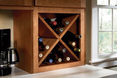 Kitchen Cabinet Wine Racks And Other Storage Ideas Kraftmaid