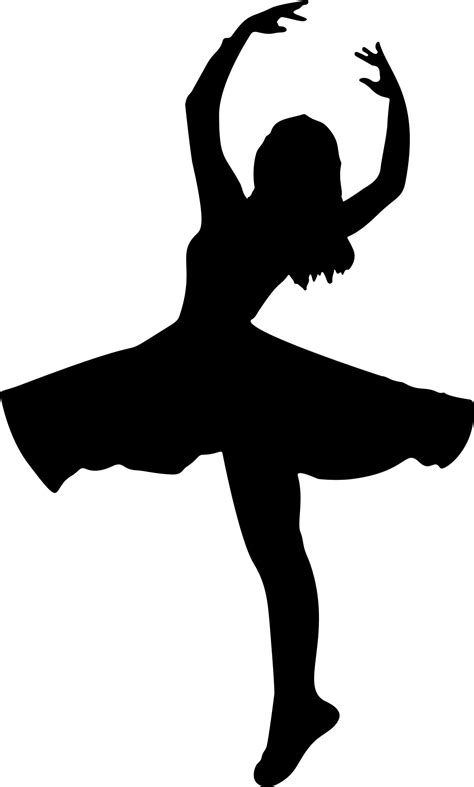 Silhouette Girl Dancing at GetDrawings | Free download