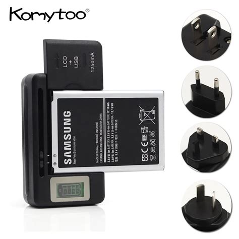 Universal Mobile Cell Phone battery Charger With USB Port Black LCD ...