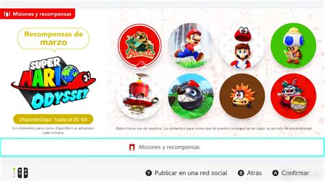 Nuevos iconos de Mario Odyssey llegan a Nintendo Switch Online