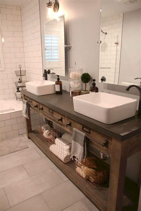 35 Best Rustic Bathroom Vanity Ideas and Designs for 2020