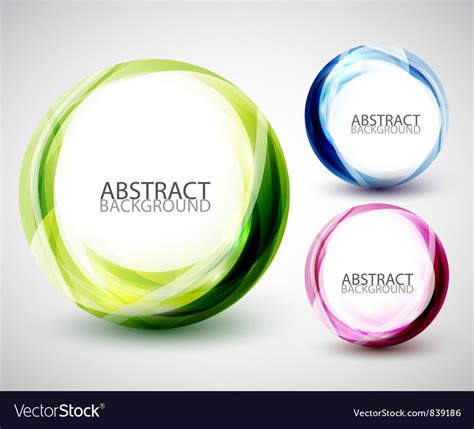 Abstract swirl set Royalty Free Vector Image - VectorStock