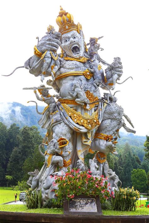 Giant statue of Kumbhakarna in Eka Karya Botanical Garden, Bali, Indonesia. : r/hinduism