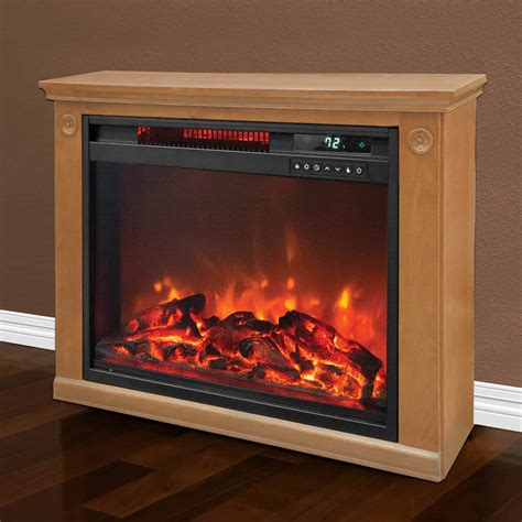 Lifesmart 3 Element Quartz Infrared Electric Portable Fireplace Heaters ...