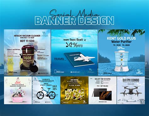 Social media banner design on Behance