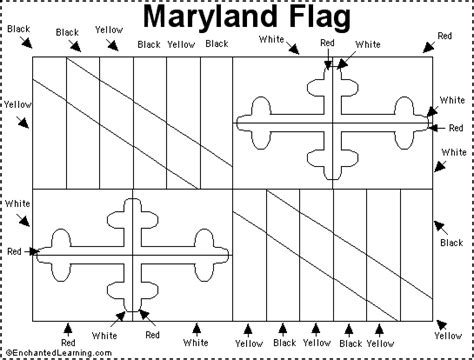 Maryland Flag Printout - EnchantedLearning.com